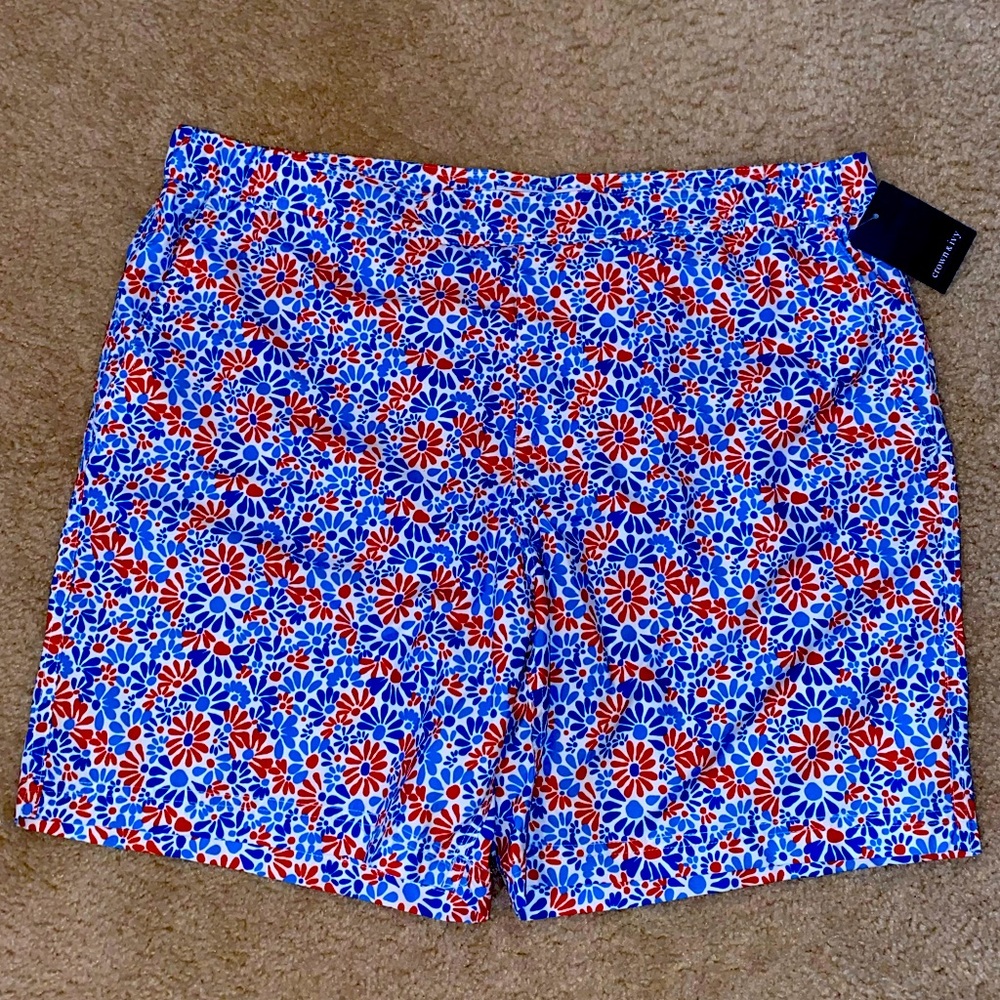 🩵♦️NWT Crown & Ivy Blue Sail Swim Trunks🩵